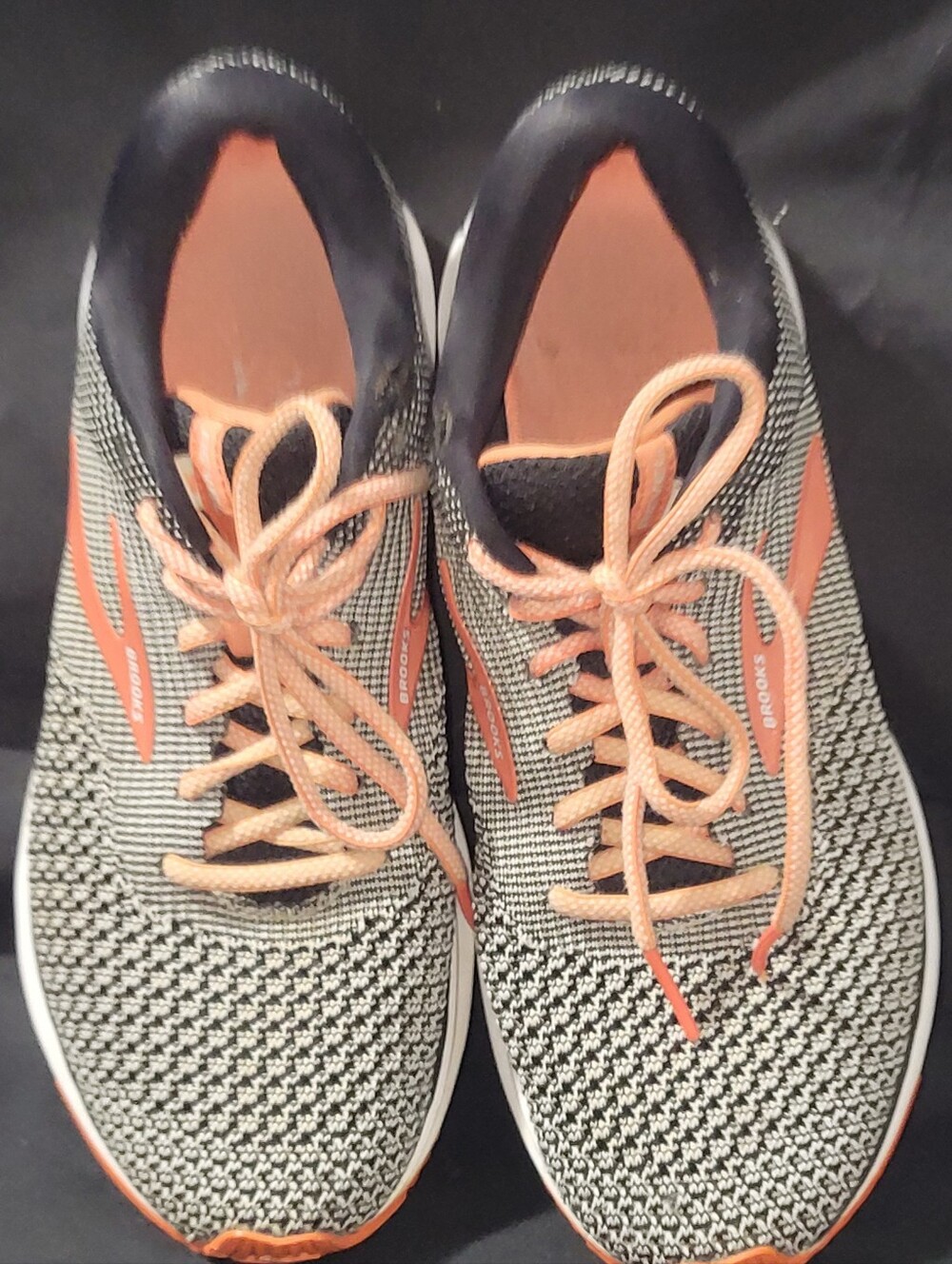 Brooks Women's Knit Running Shoes - Coral/Black/White